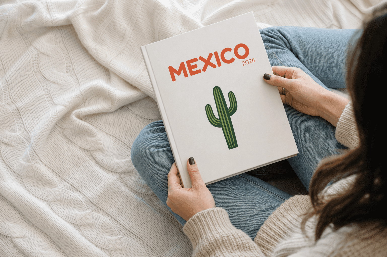 El álbum de fotos impreso en tapa dura de un cliente, de Mexico.