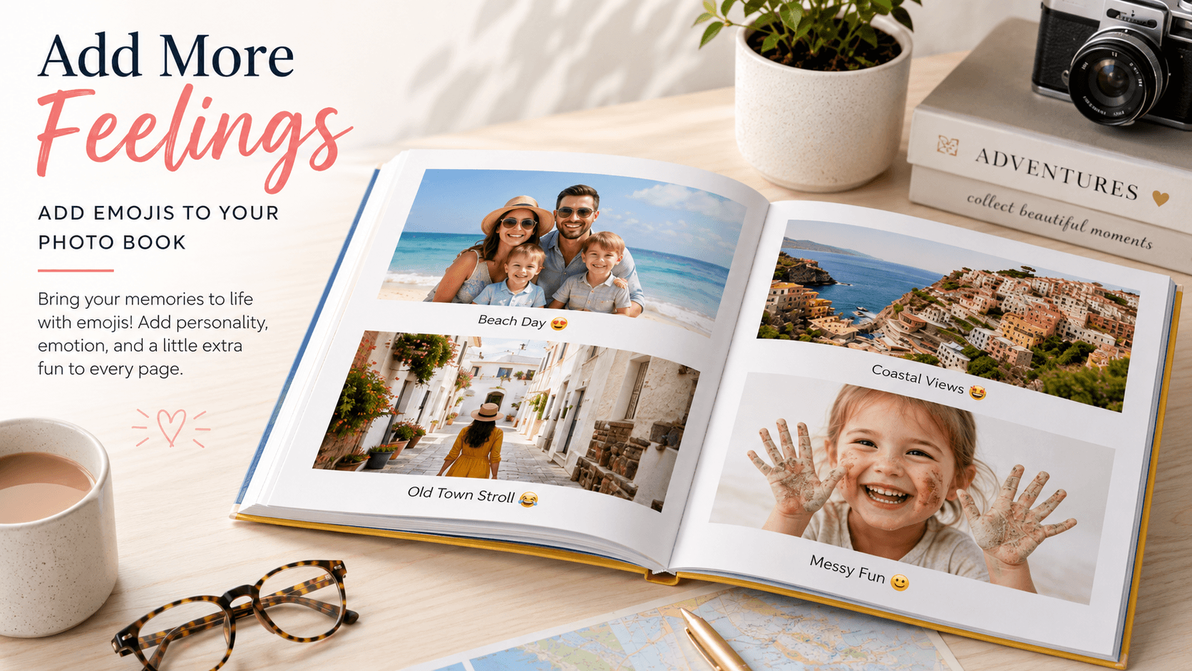 Add emojis to my photo book