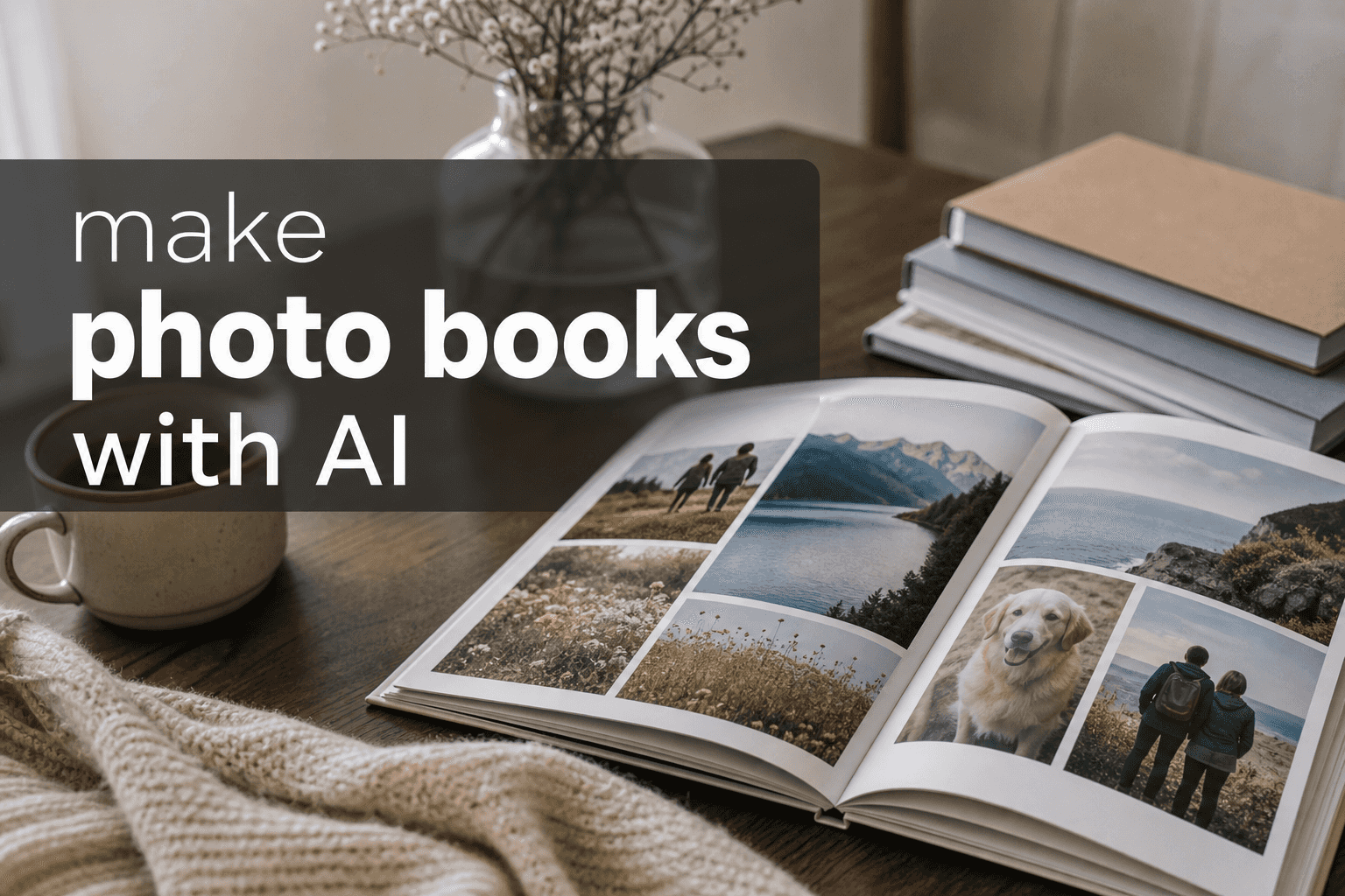 Make photo books with AI