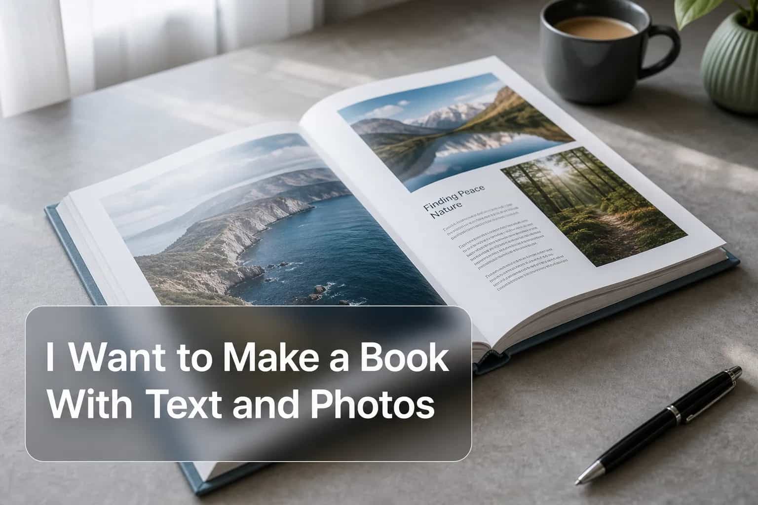 I Want to Make a Book With Text and Photos