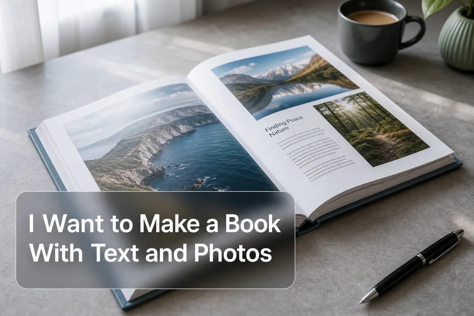 I Want to Make a Book With Text and Photos
