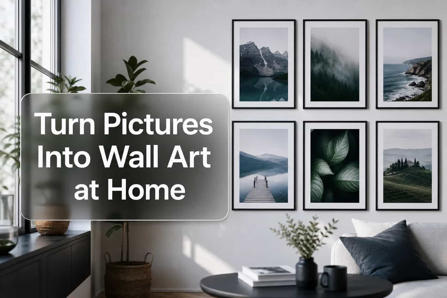 Turn Pictures Into Wall Art at Home