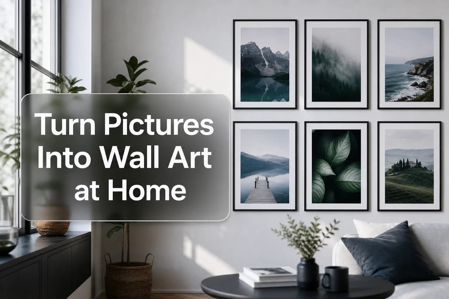 Turn Pictures Into Wall Art at Home