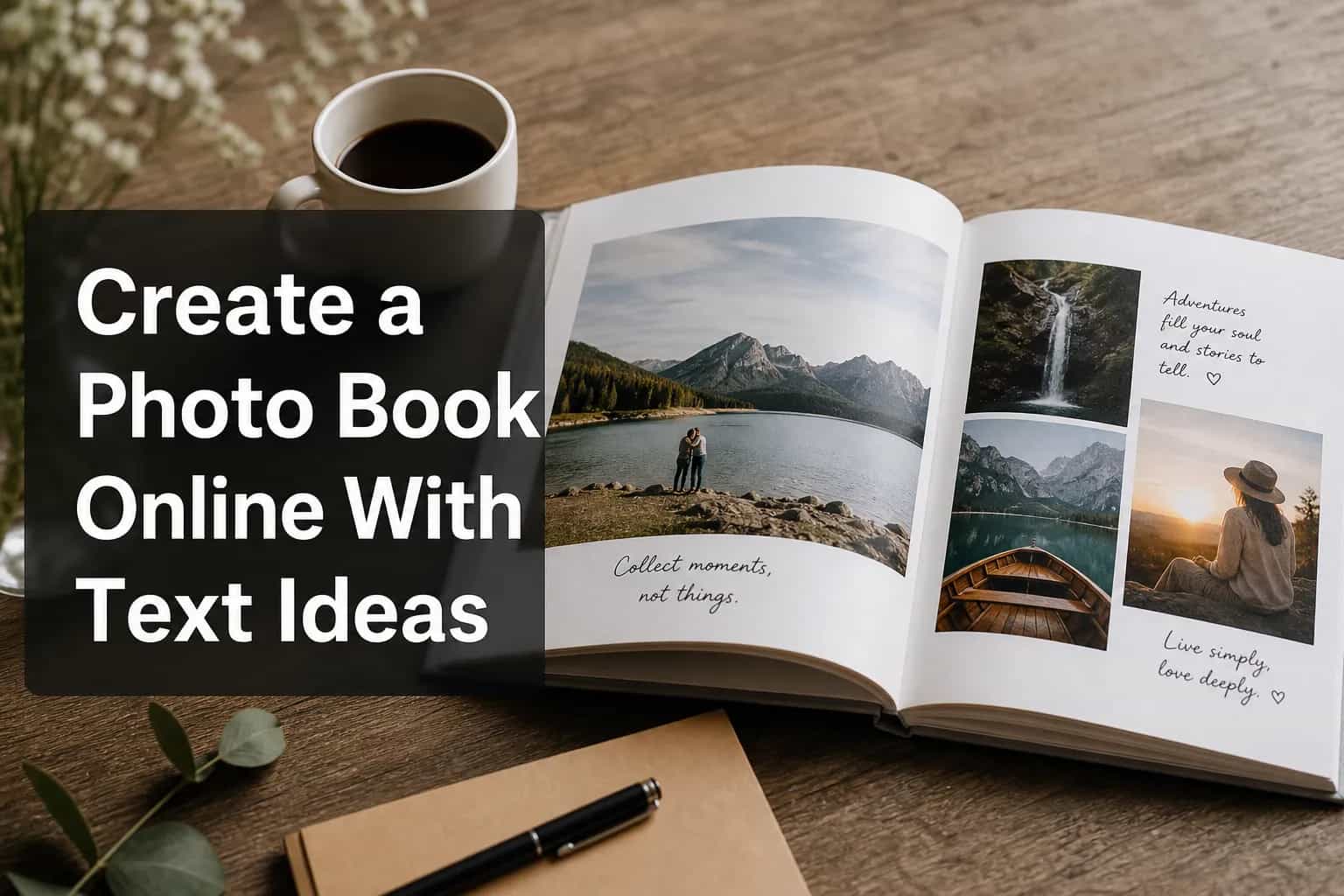 Create a Photo Book Online With Text Ideas