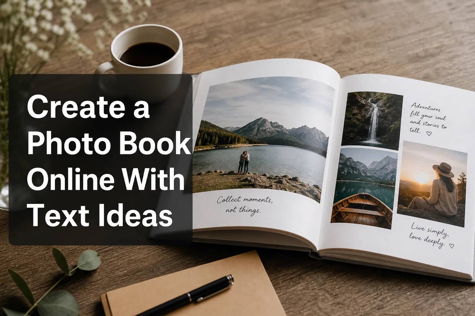 Create a Photo Book Online With Text Ideas