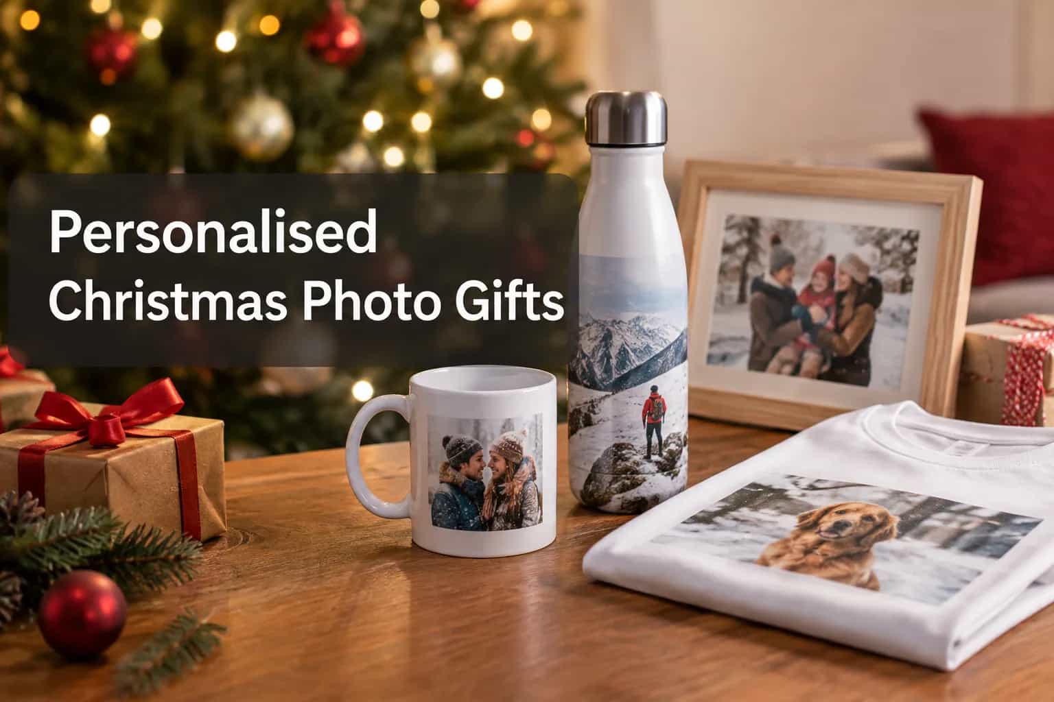 Gepersonaliseerde drinkfles met foto & kerstcadeau-ideeën