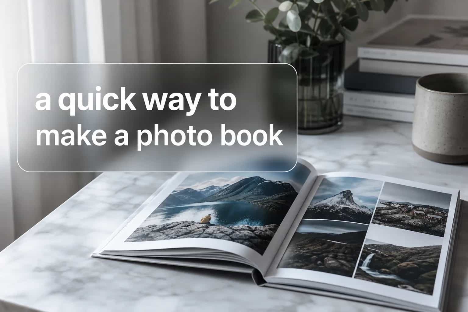a quick way to make a photo book