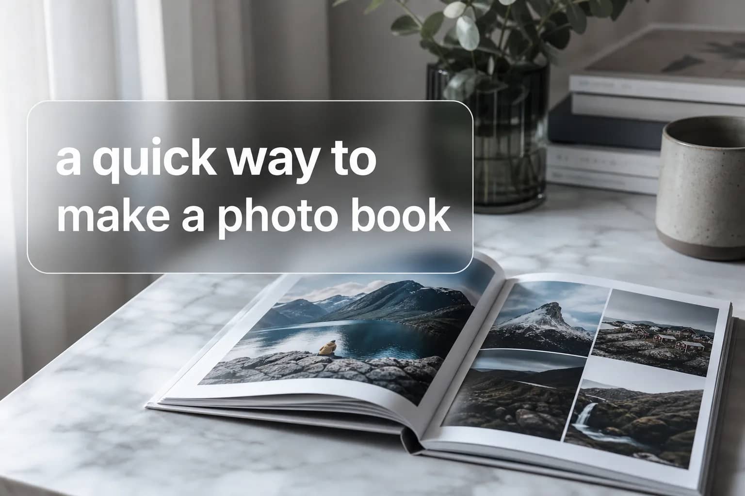 a quick way to make a photo book
