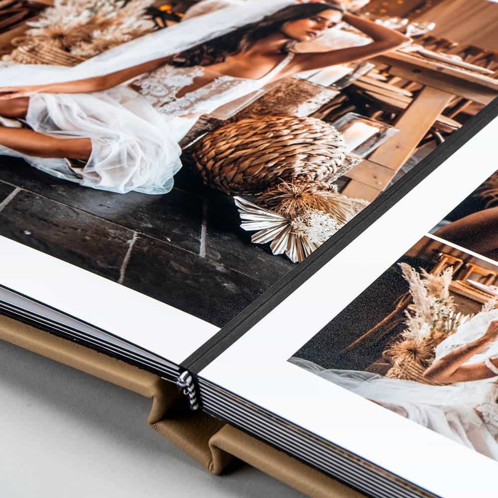 Luxury wedding photo book album