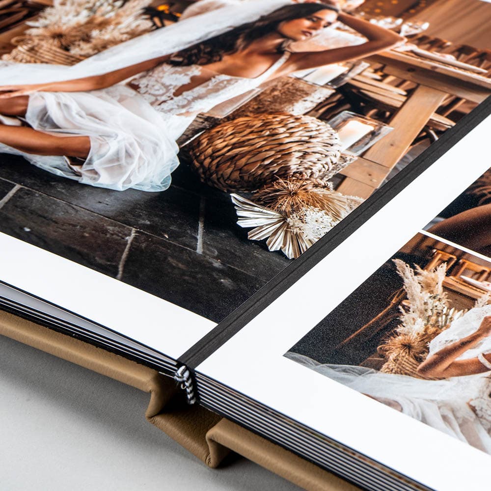 Luxury wedding photo book album