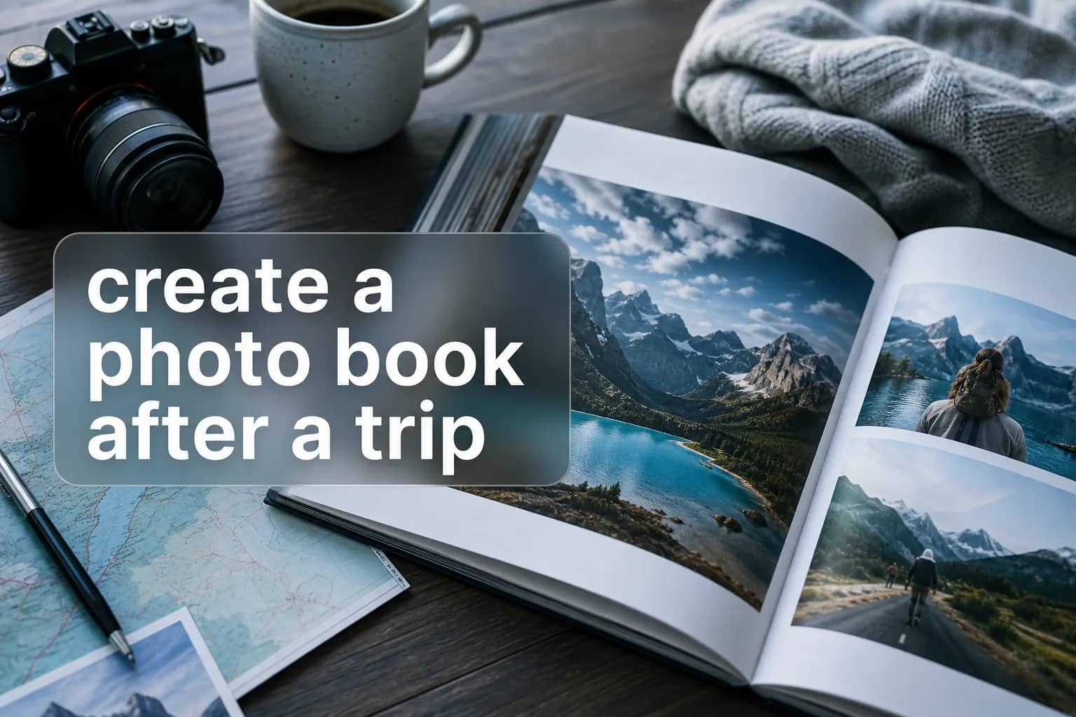create a photo book after a trip
